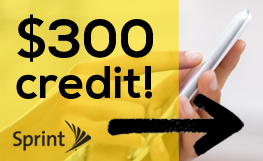 Minimum $300 Credit When you Switch to Sprint